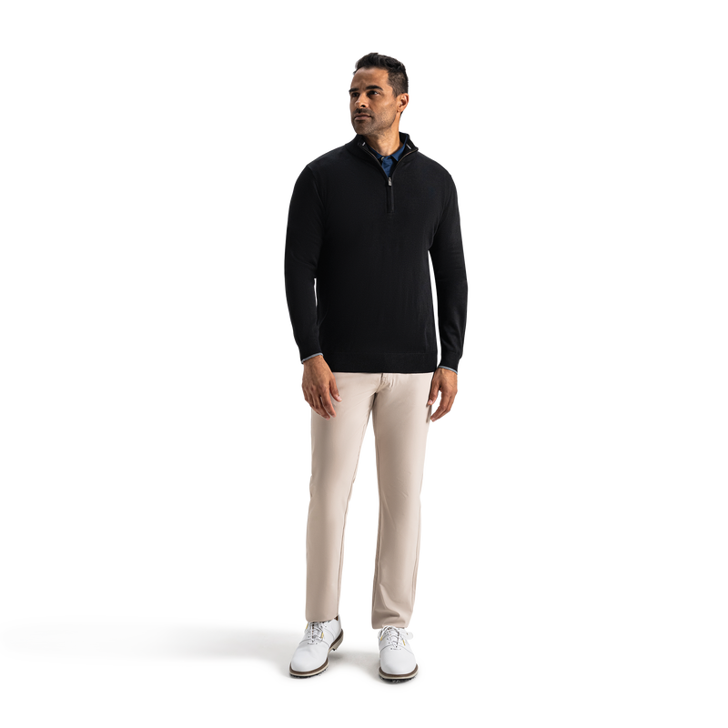 Half-Zip Sweater (Men's) - Black / Charcoal