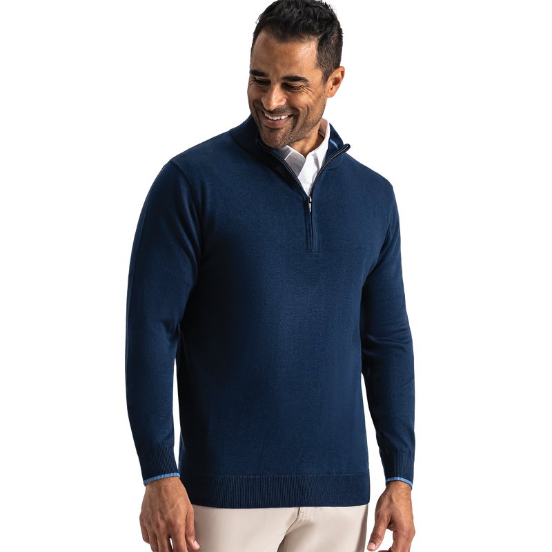 Half-Zip Sweater (Men's) - Navy / Blue