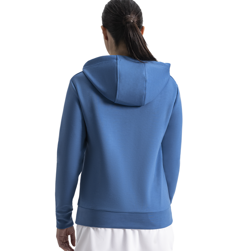 Rib Collar Hoodie - Lagoon Blue