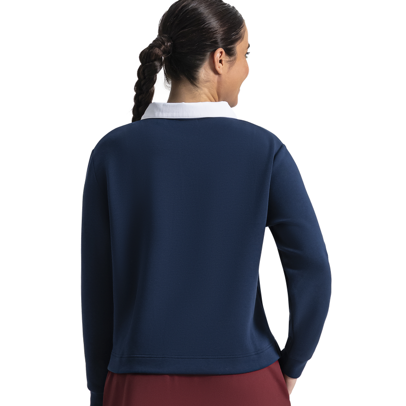 Long Sleeve Rugby Shirt Women - Navy