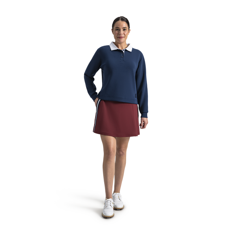 Long Sleeve Rugby Shirt Women - Navy