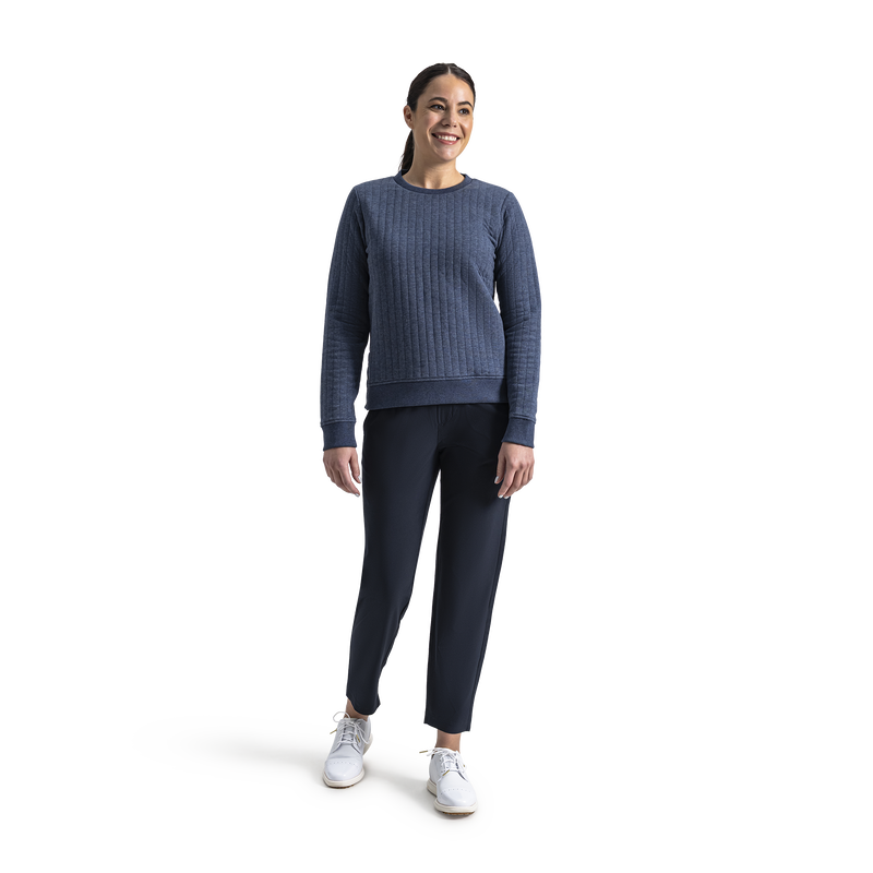 Snap Side Crew Women - Heather Navy