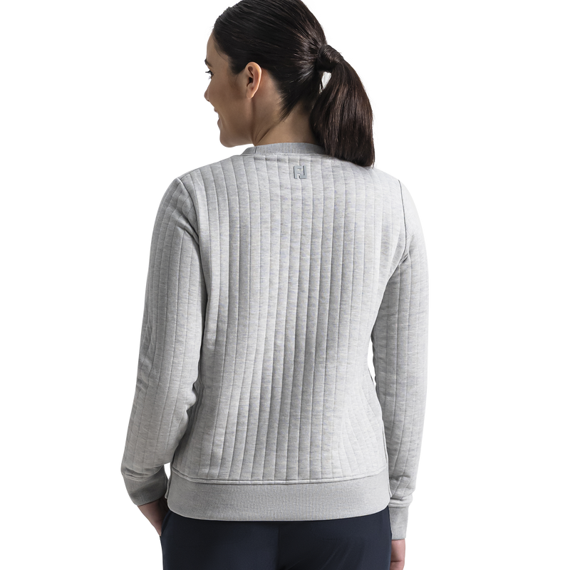Snap Side Crew Women - Heather Grey