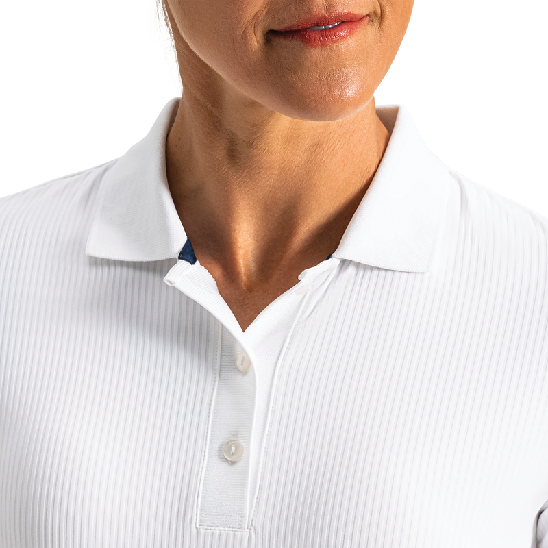 Rib Polo Women - White
