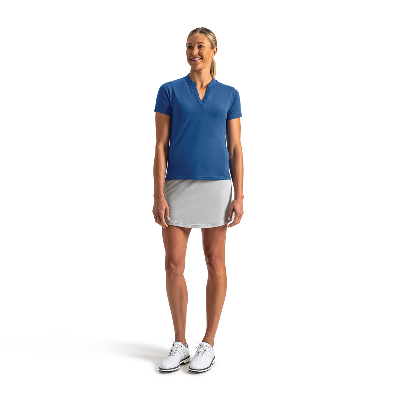 Open V-Neck Women - Lagoon Blue
