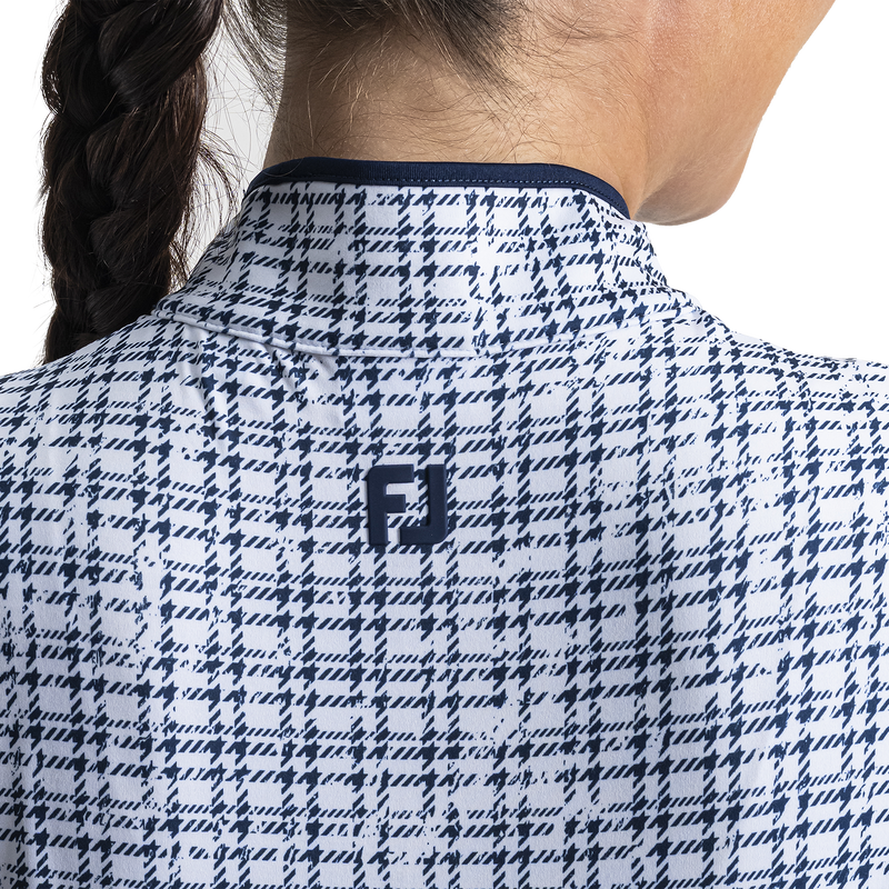 Printed Tank Women - Navy Plaid
