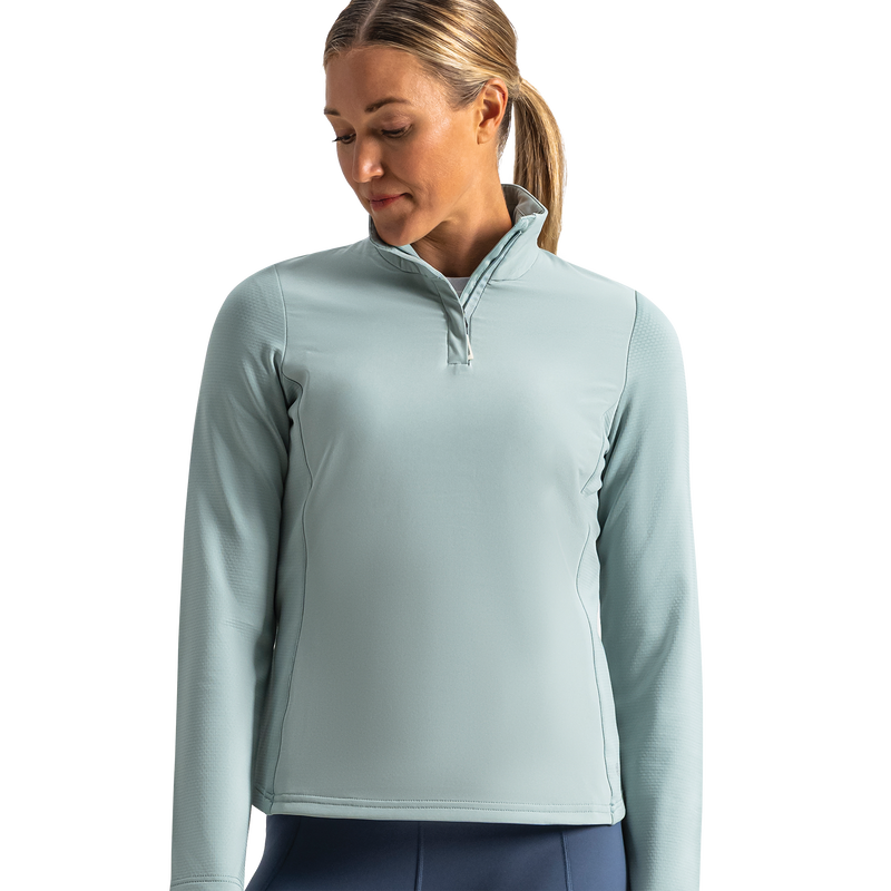 ThermoSeries Quarter-Zip Women - Eucalyptus