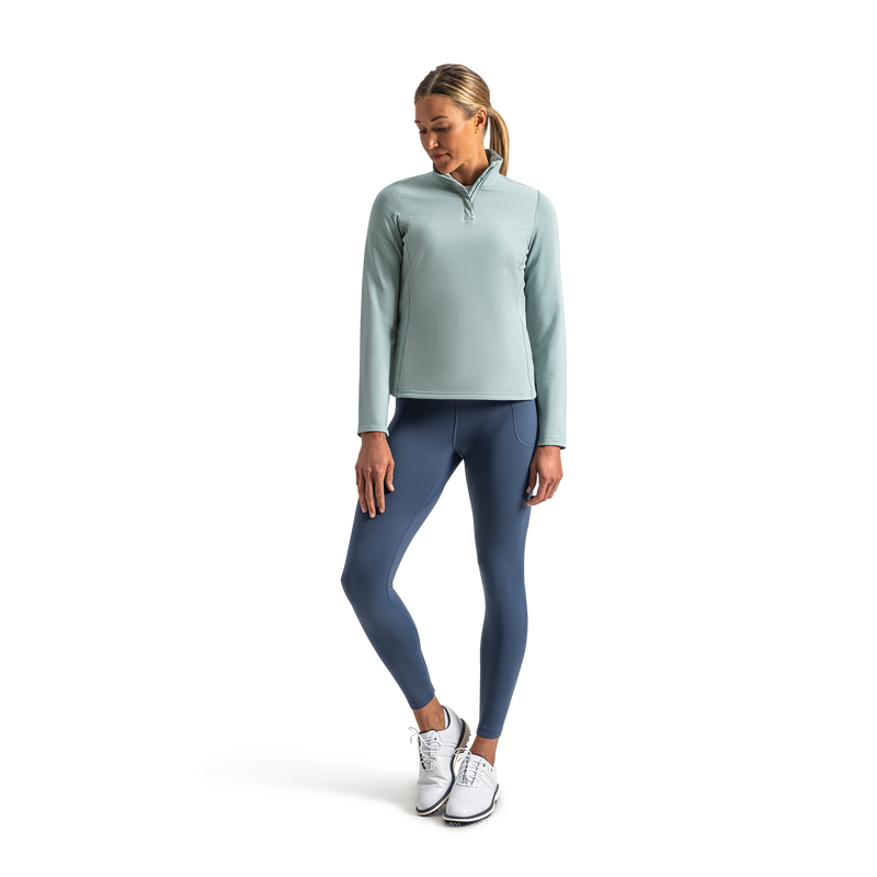 ThermoSeries Quarter-Zip Women - Eucalyptus