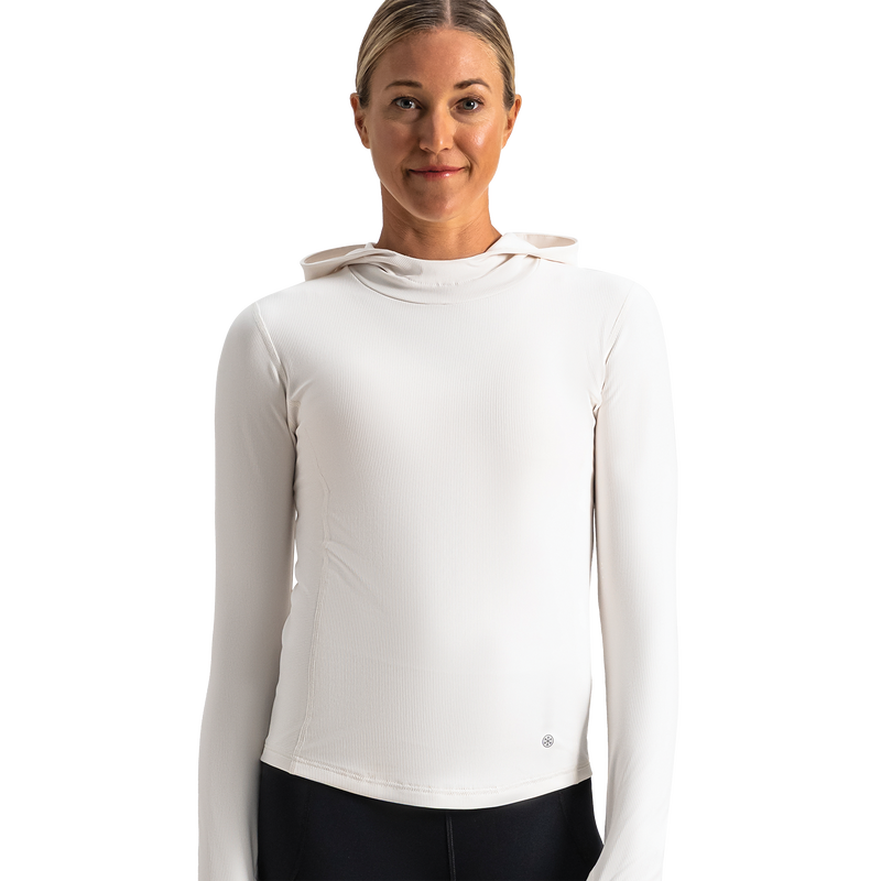 ThermoSeries Rib Hood Base Layer Women - Off White