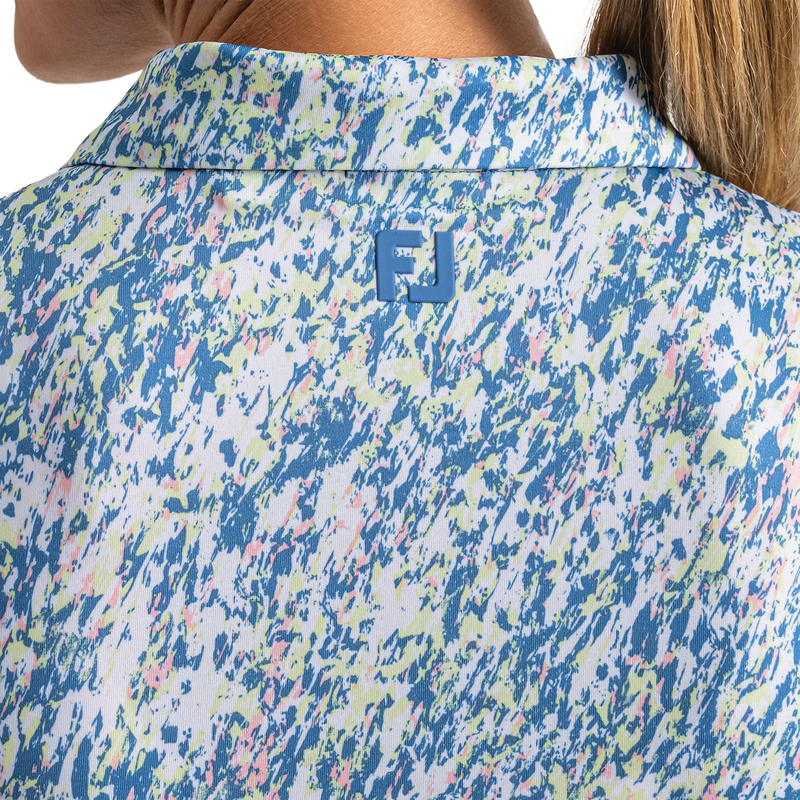 Sleeveless Lisle Women - Lagoon Blue Multi Splatter