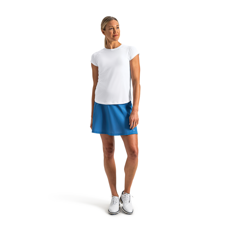 Short Sleeve Crew Neck Women (Women's) - White