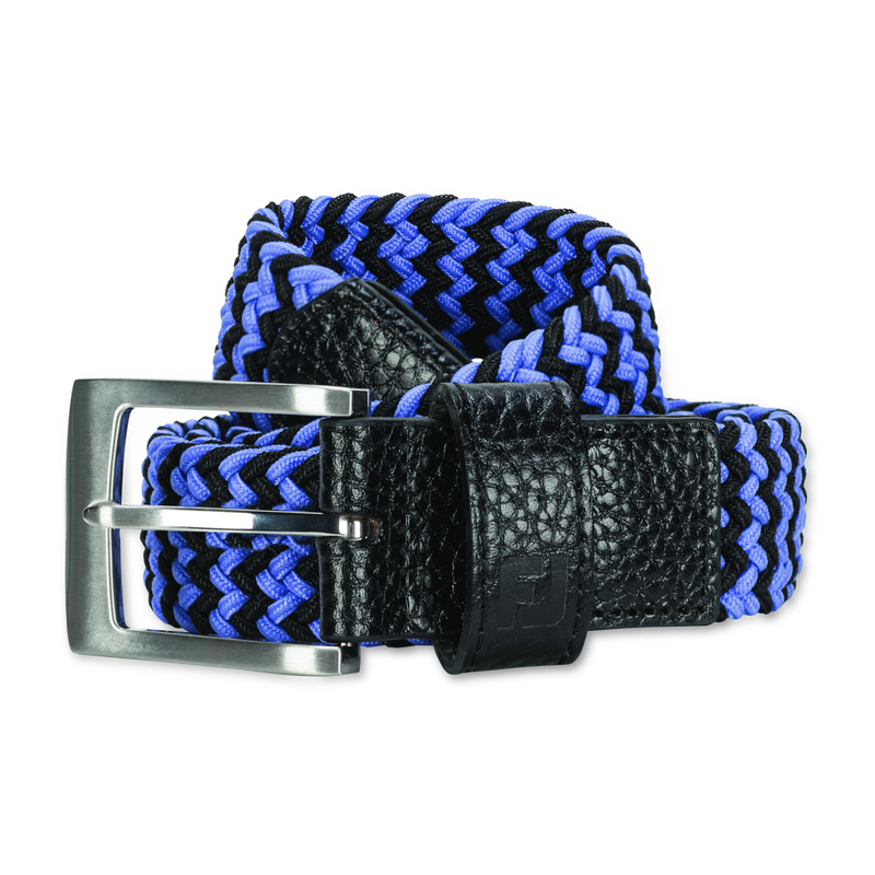 Woven Golf Belt - Vivid Violet / Black
