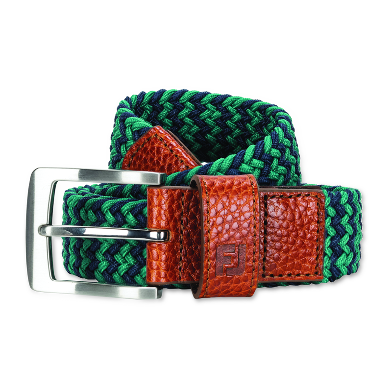 Woven Golf Belt - Field Green / Navy