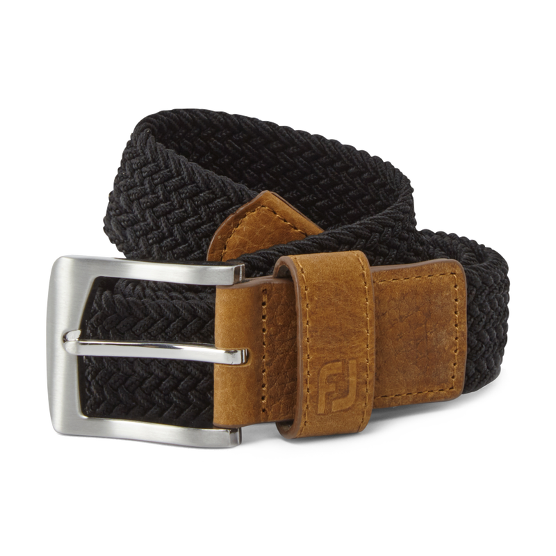 Woven Golf Belt - Black