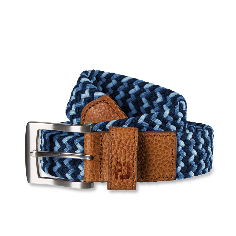 Woven Golf Belt - Navy Tonal