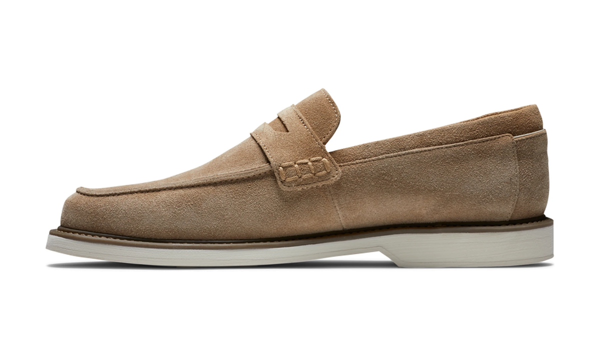 Suede Loafer - Taupe