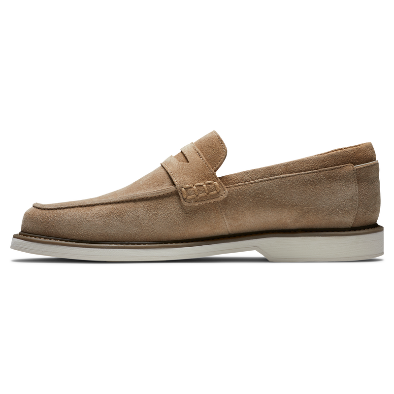 Suede Loafer - Taupe