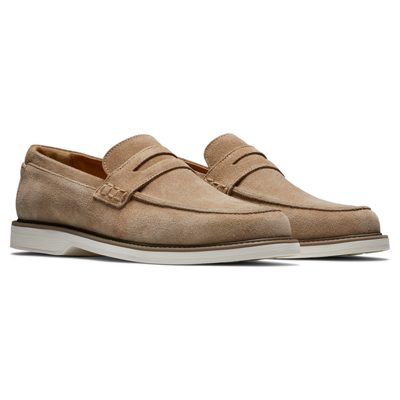 Suede Loafer - Taupe