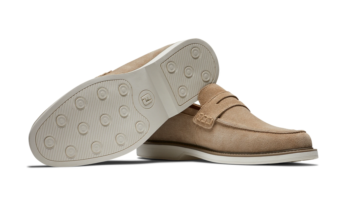 Suede Loafer - Taupe