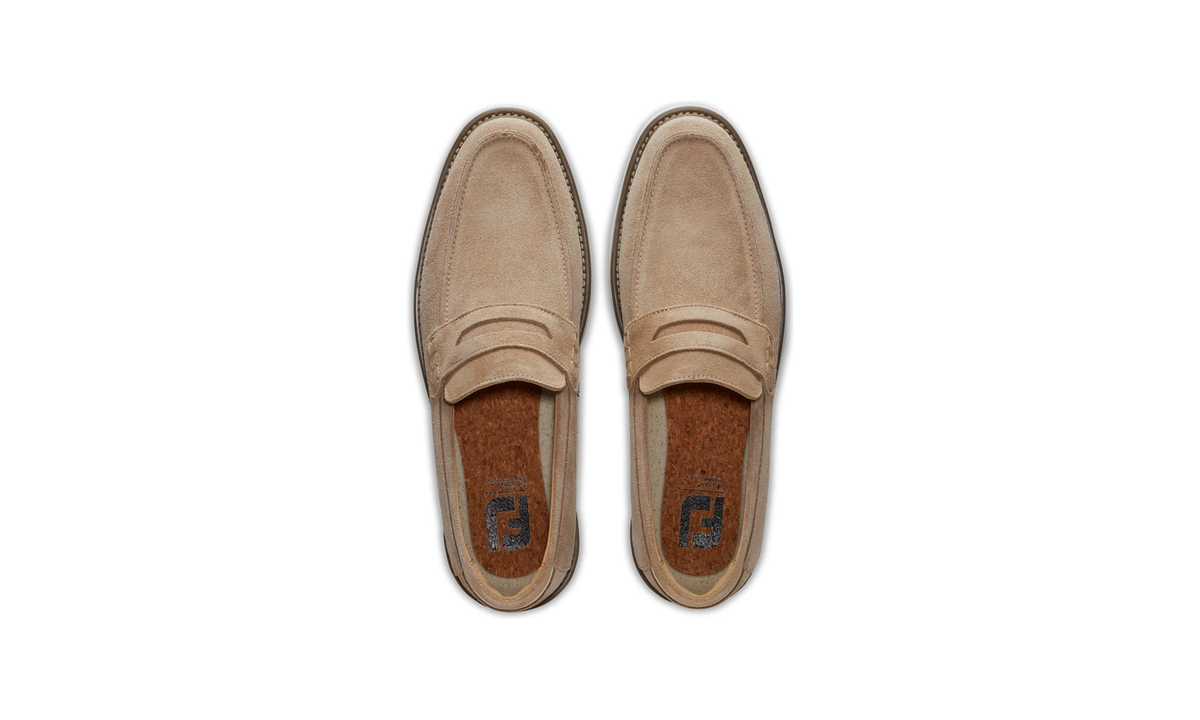 Suede Loafer - Taupe