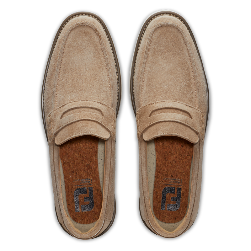 Suede Loafer - Taupe