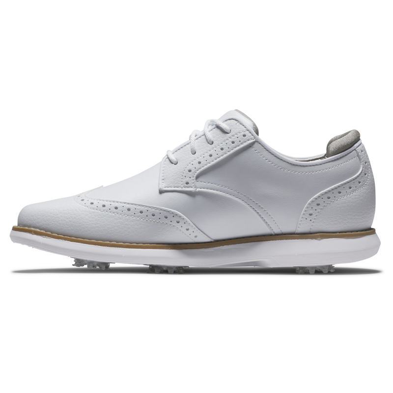 Traditions Wing Tip Women - White