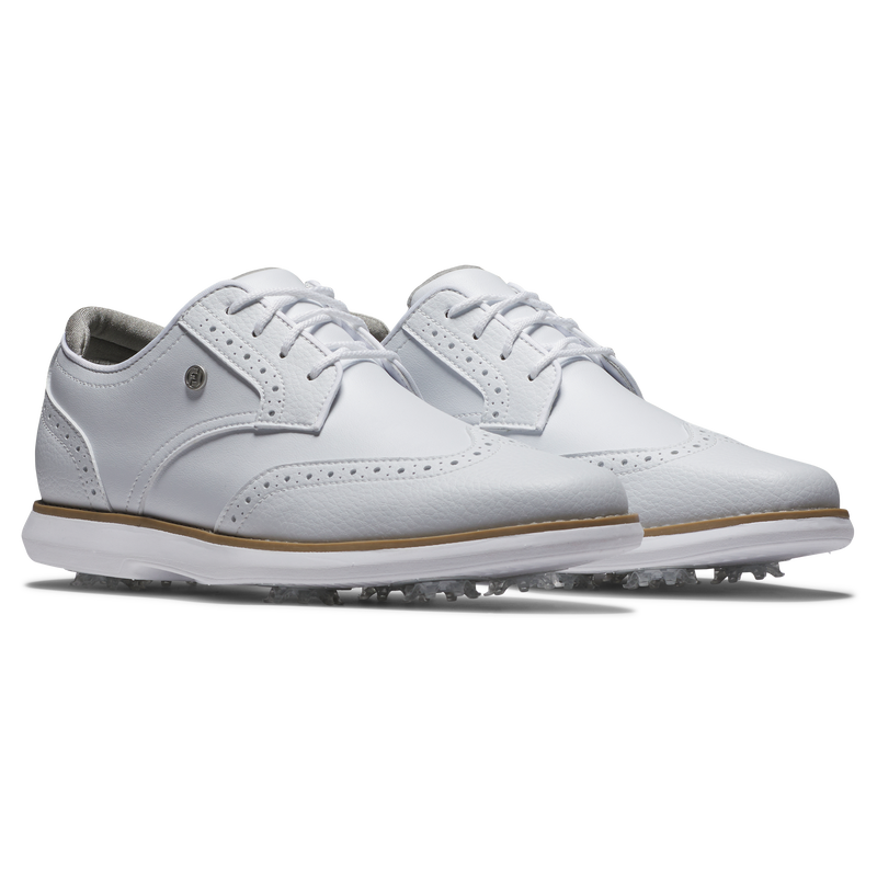 Traditions Wing Tip Women - White