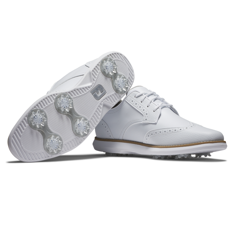 Traditions Wing Tip Women - White