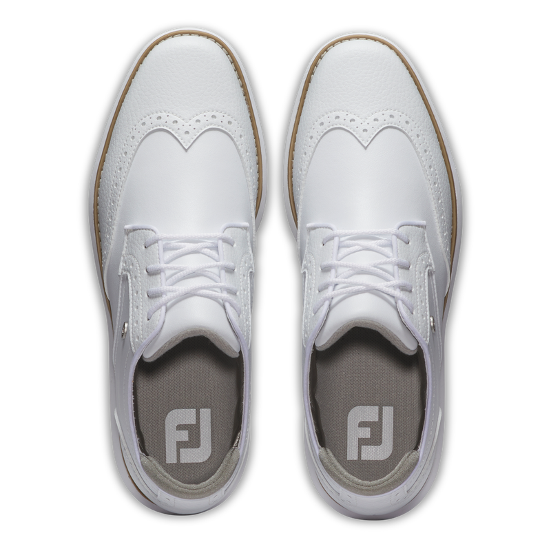 Traditions Wing Tip Women - White