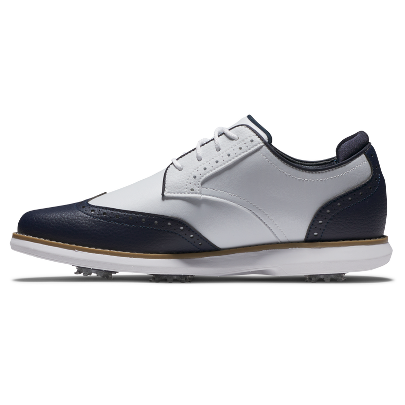 Traditions Wing Tip Women - White / Navy