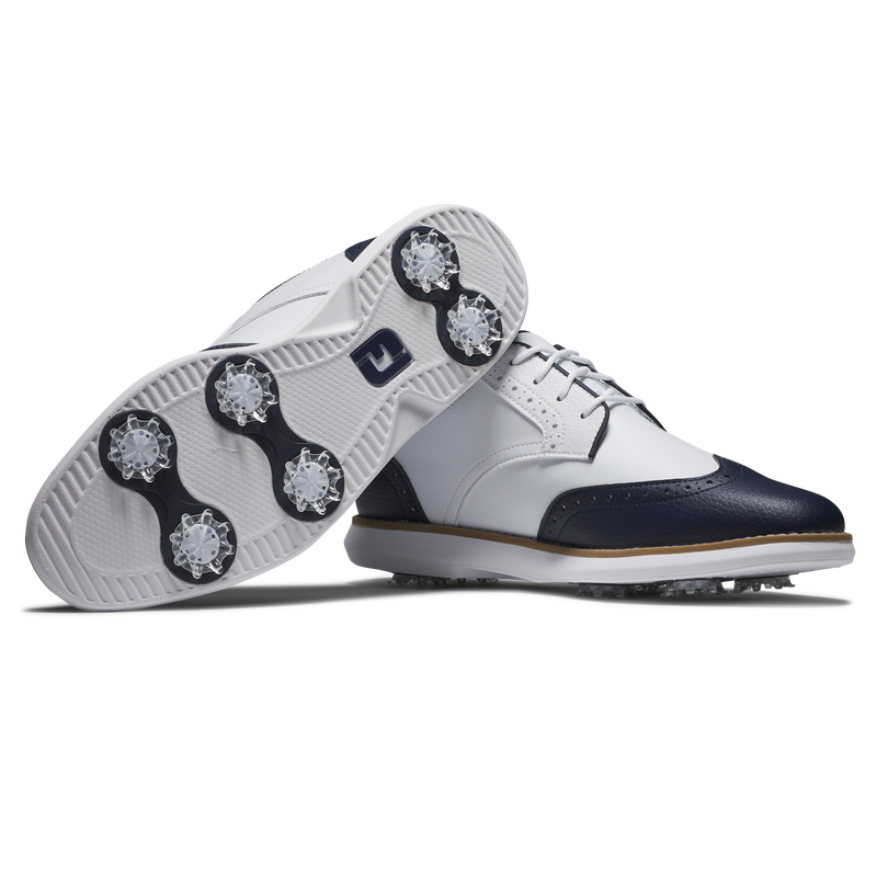 Traditions Wing Tip Women - White / Navy
