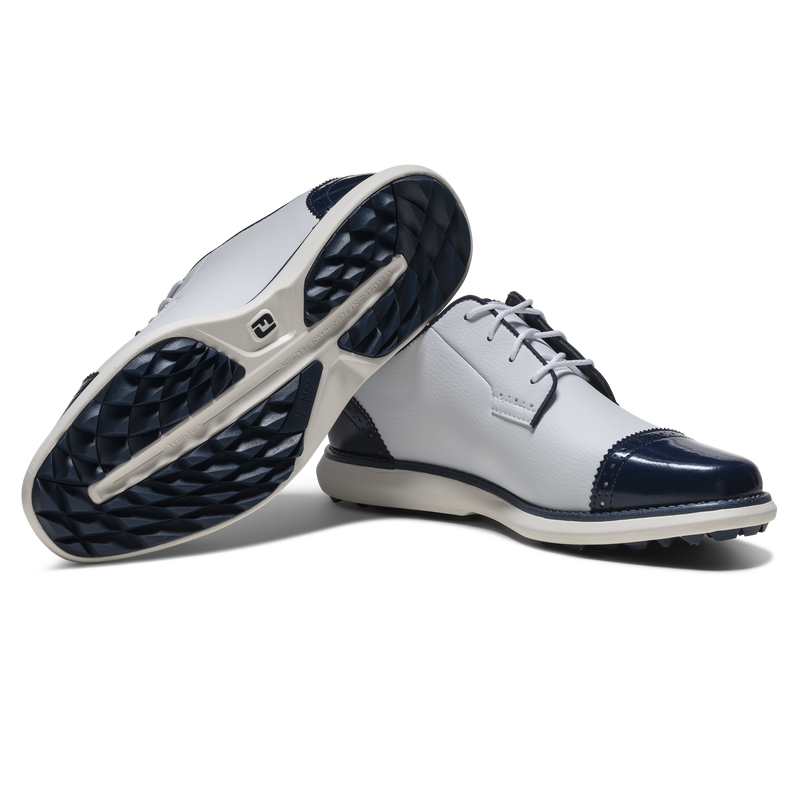 Traditions Cap Toe Spikeless Women - White / Navy