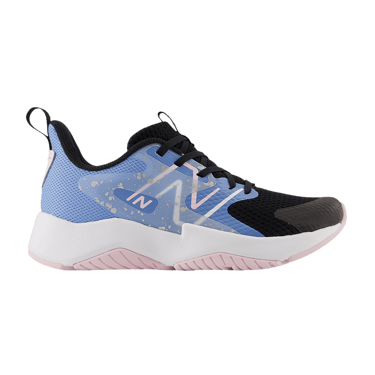 Rave Run v2 Big Kid 'Black Blue Laguna Paint Splatter'