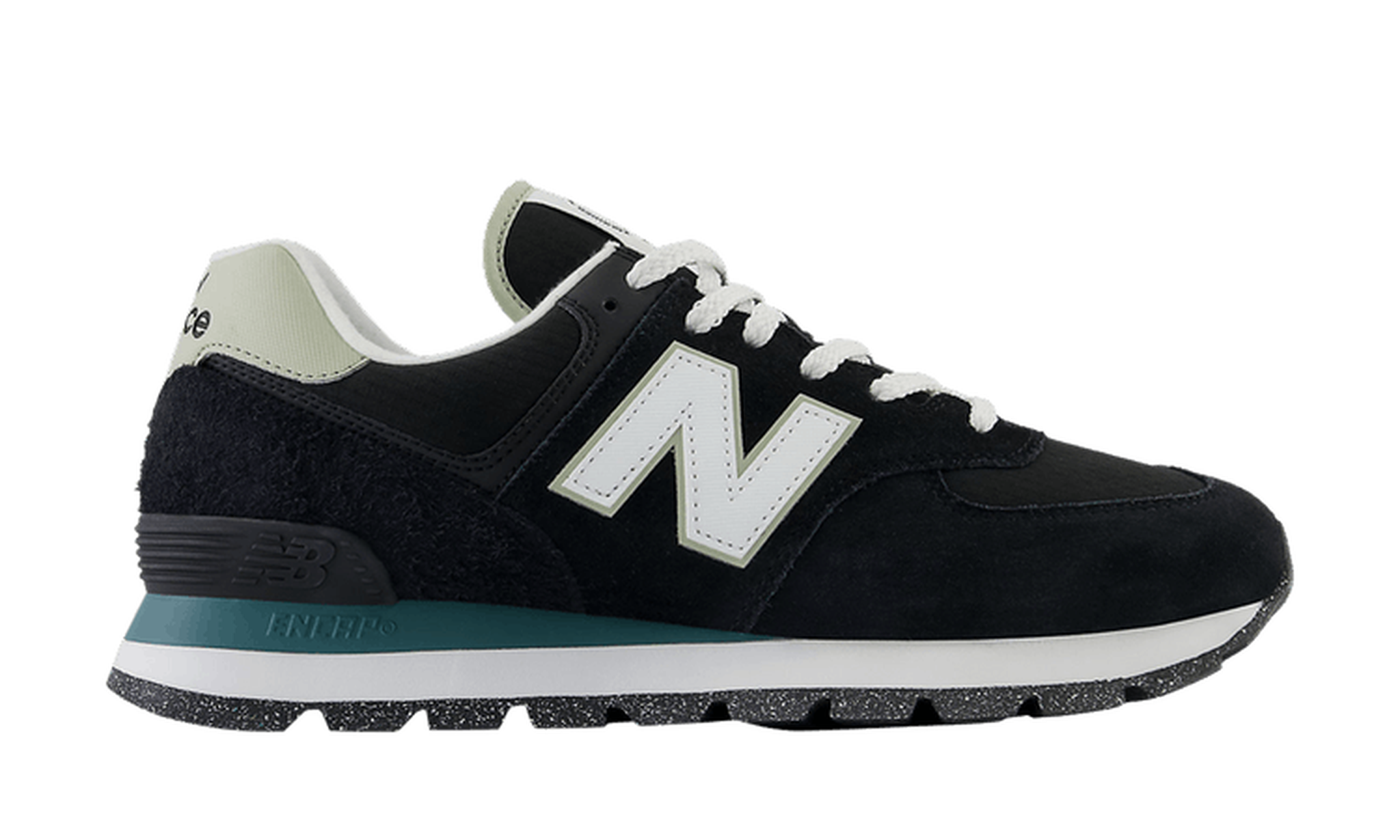 574 Rugged 'Black Teal'