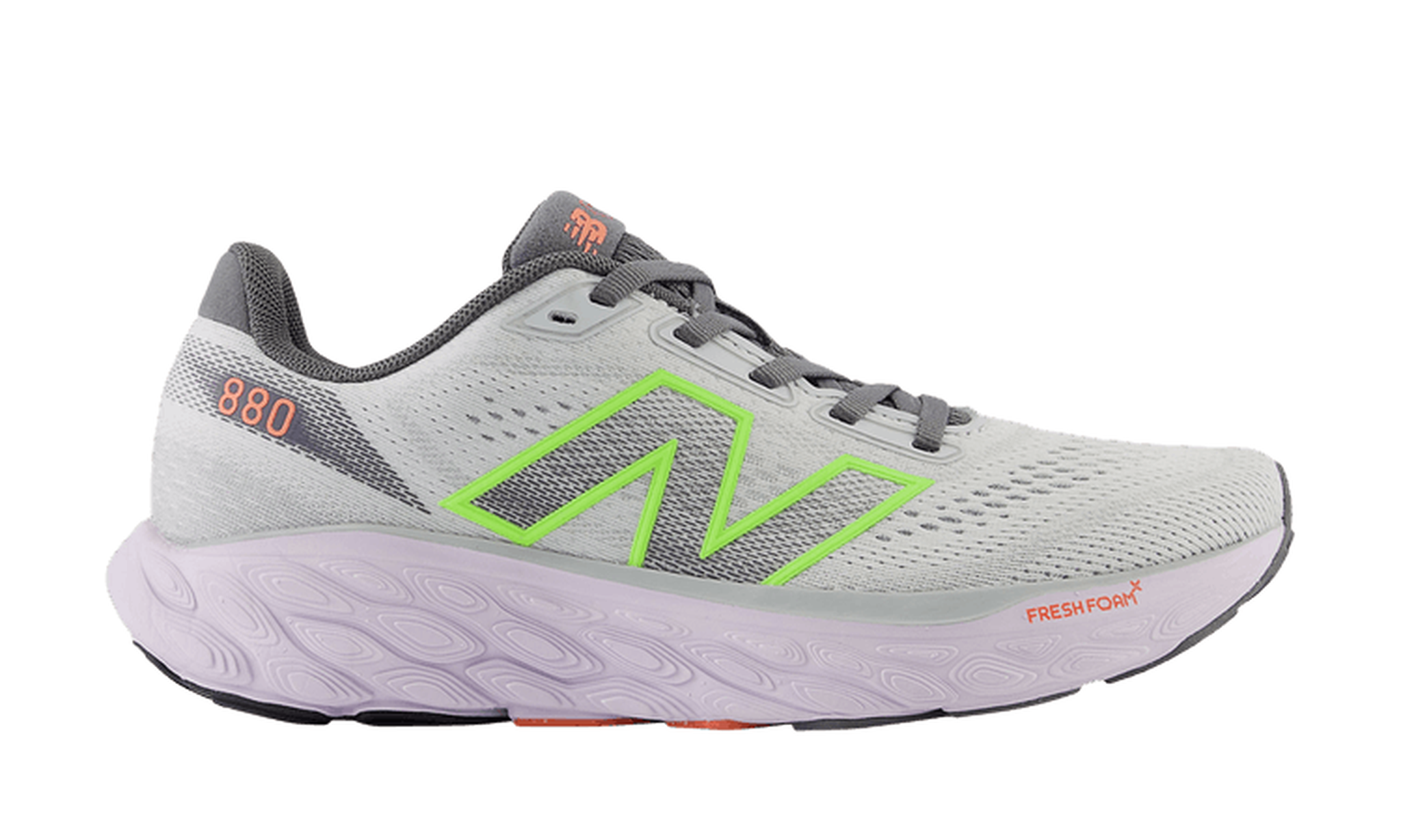 Wmns Fresh Foam X 880v14 2E Wide 'Grey Matter Bleached Lime Glow'