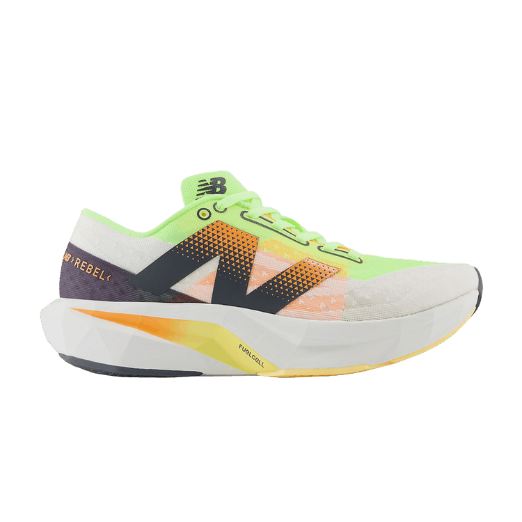 Wmns FuelCell Rebel v4 'White Bleached Lime Glo'