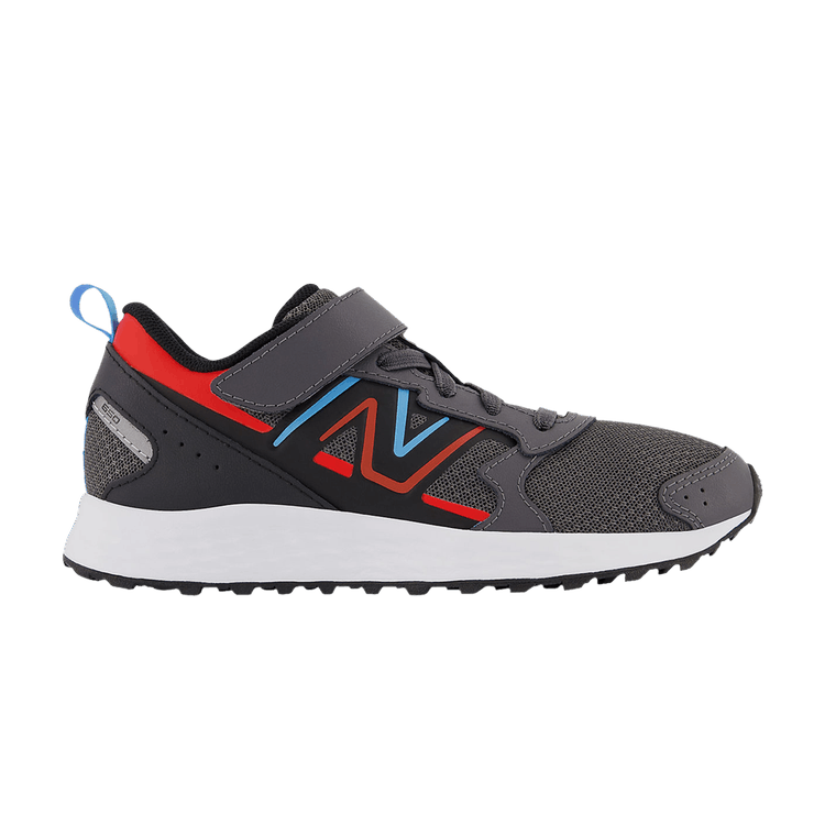 Fresh Foam 650 Bungee Lace Top Strap Big Kid Wide 'Magnet Neo Flame'