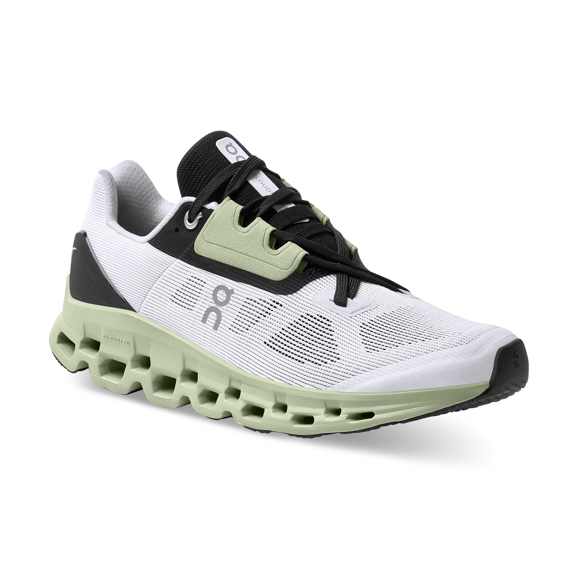 On Running Cloudstratus White Black Sage (Women's)