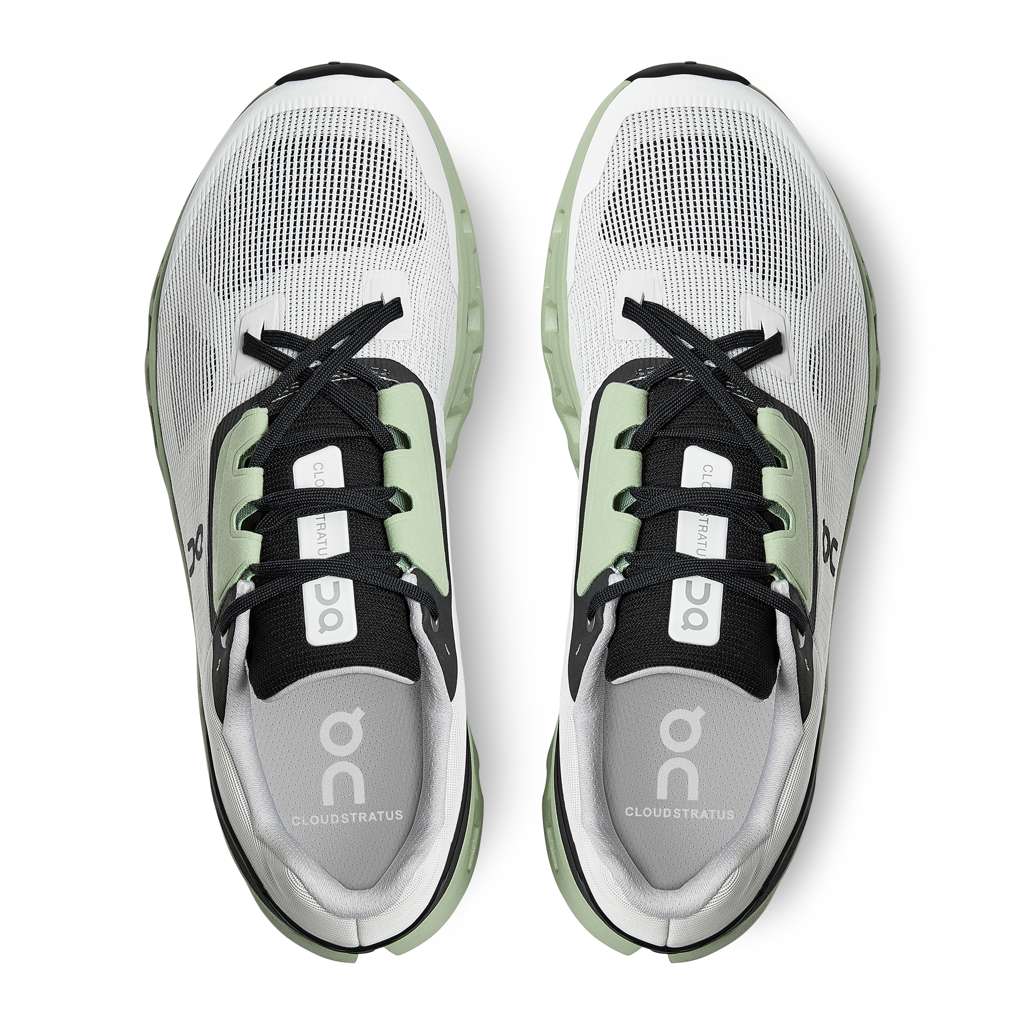 On Running Cloudstratus White Black Sage