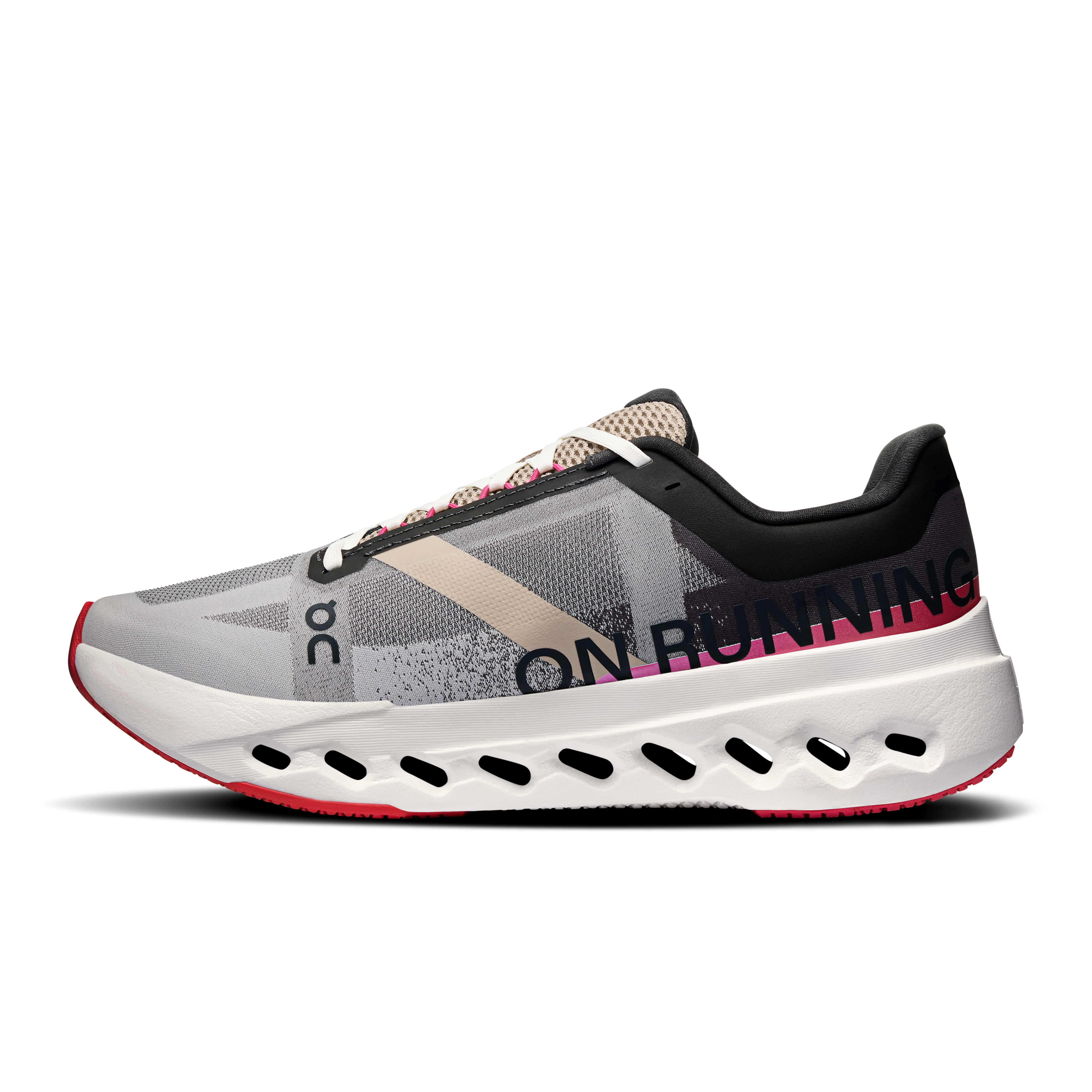 On Running Cloudsurfer Next Black White Pink (Women's)