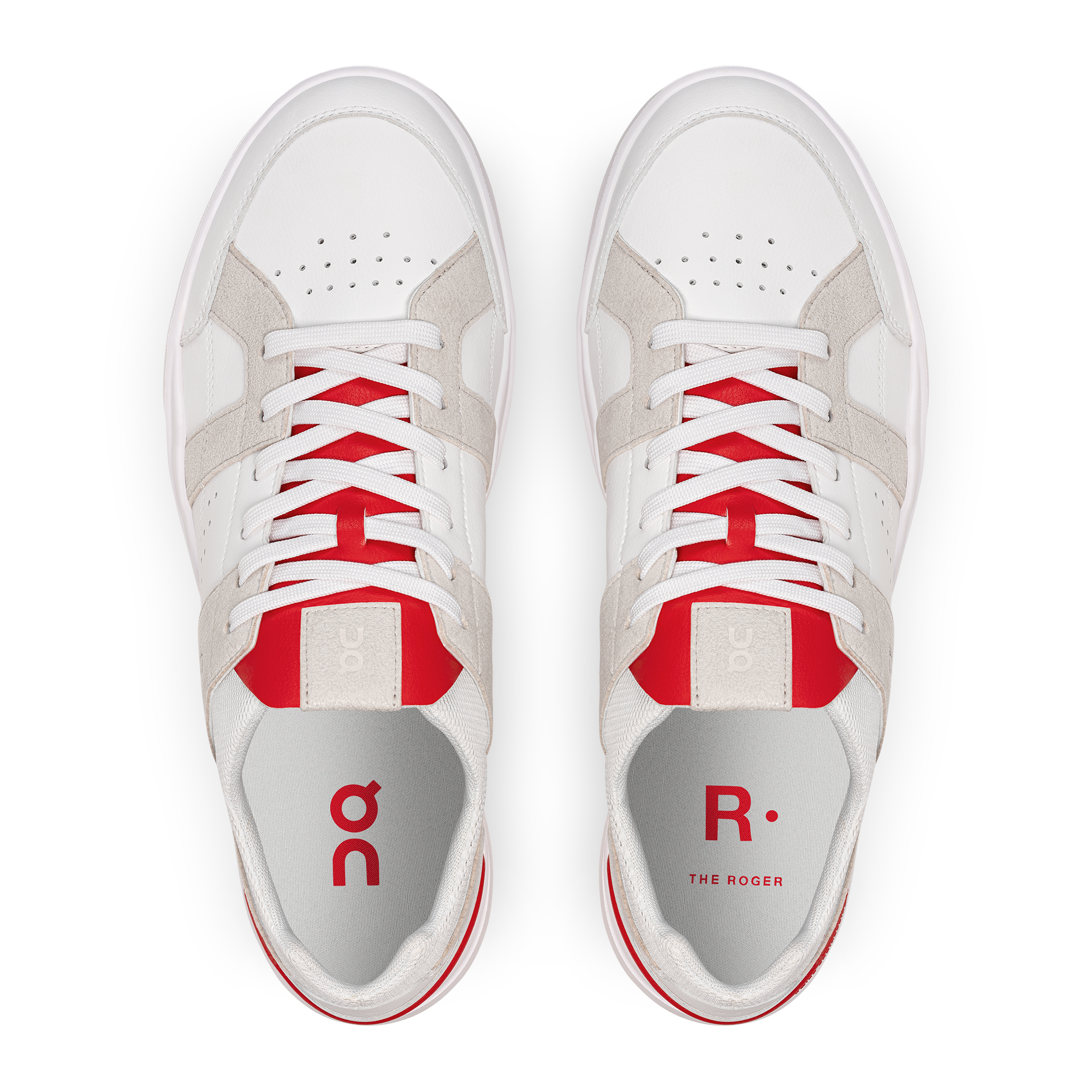 On The Roger Clubhouse White Grey Red