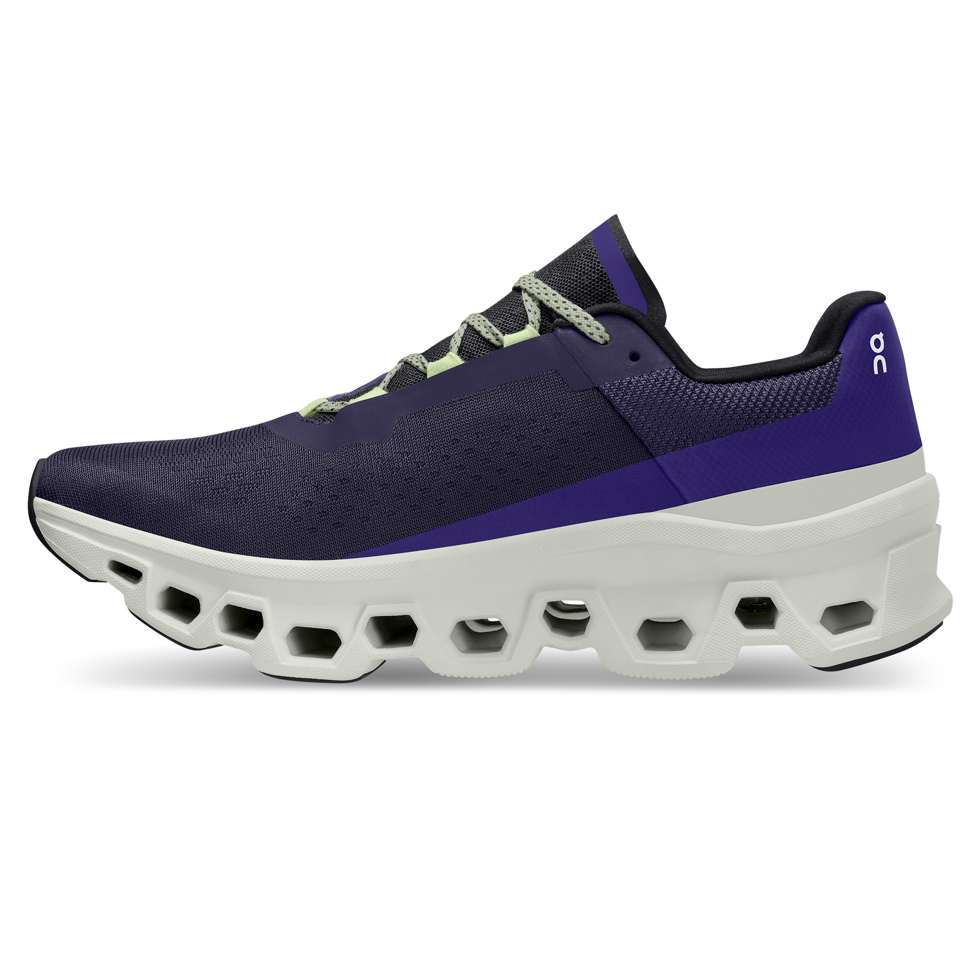 On Running Cloudmonster Acai Purple Yellow