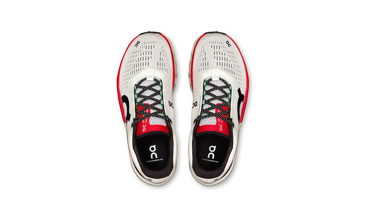 On Running Cloudmonster 2 Ivory Silver Red (Women's)