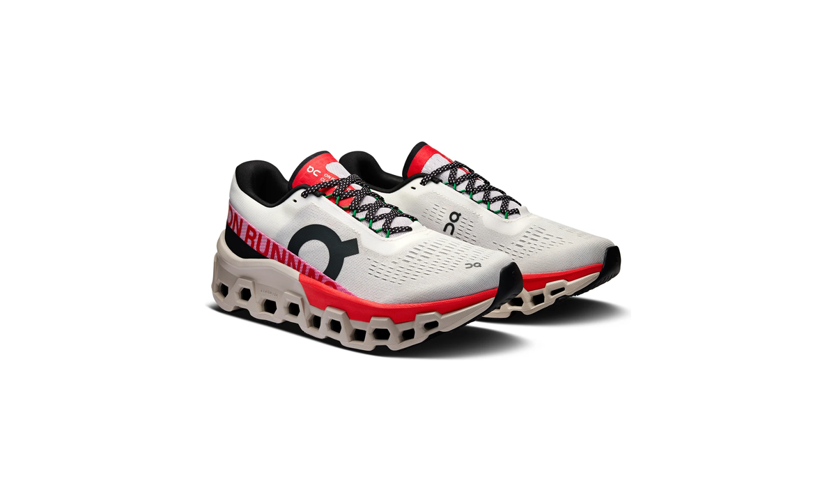 On Running Cloudmonster 2 Ivory Silver Red (Women's)