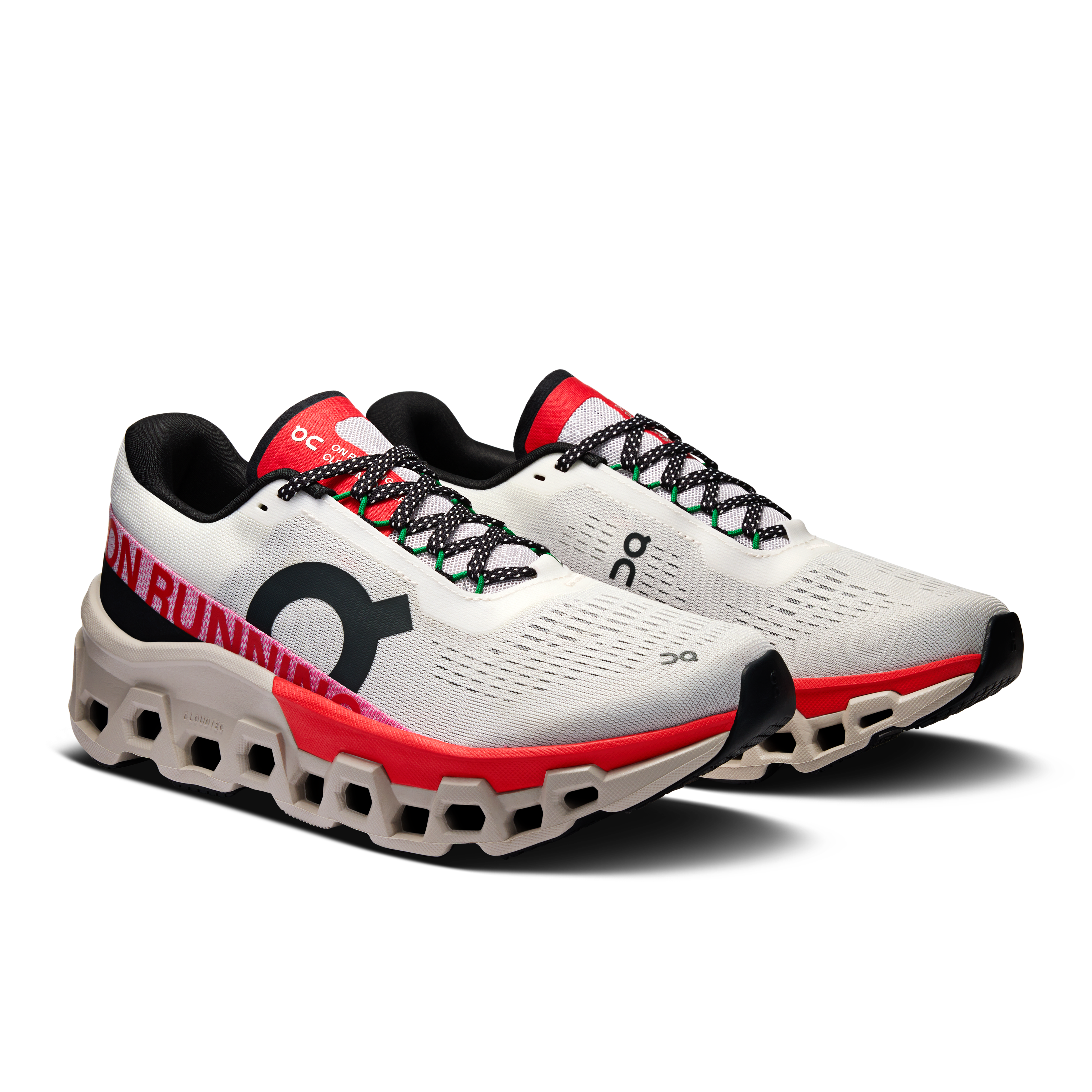 On Running Cloudmonster 2 Ivory Silver Red (Women's)