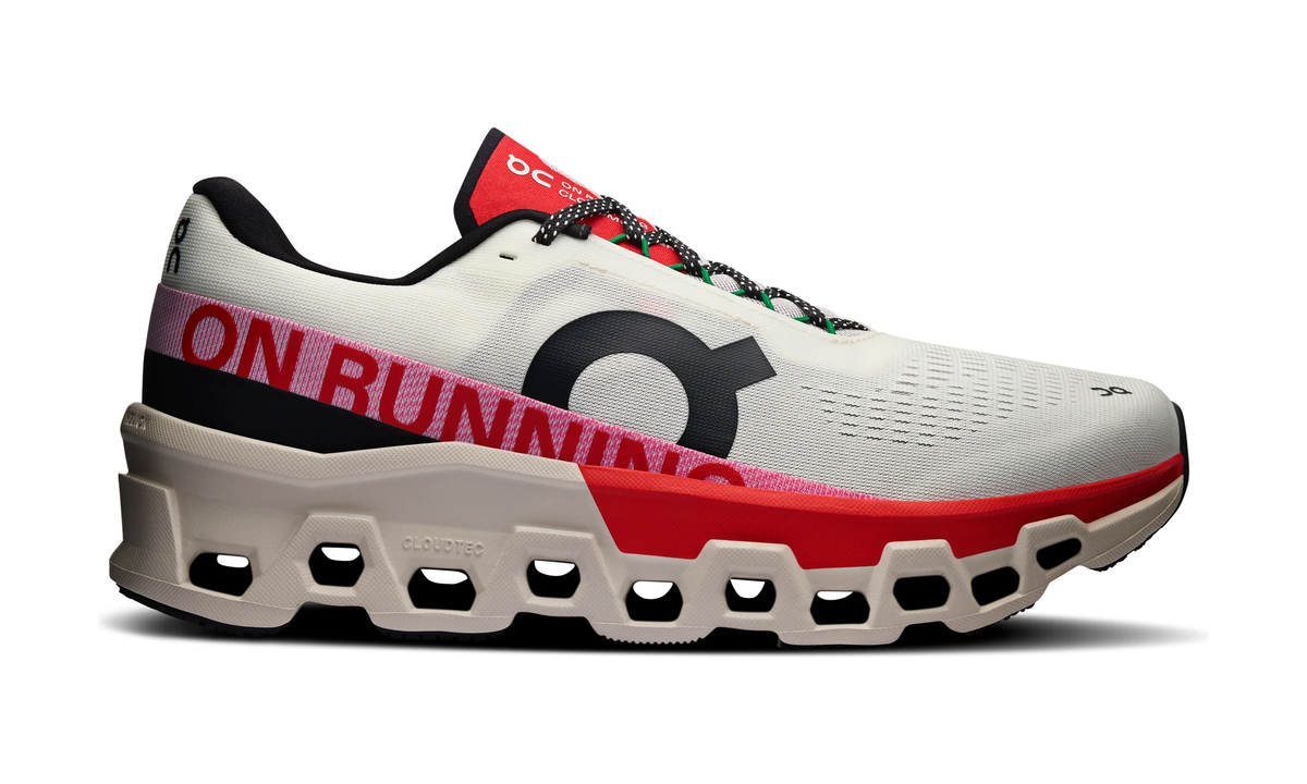 On Running Cloudmonster 2 Ivory Silver Red