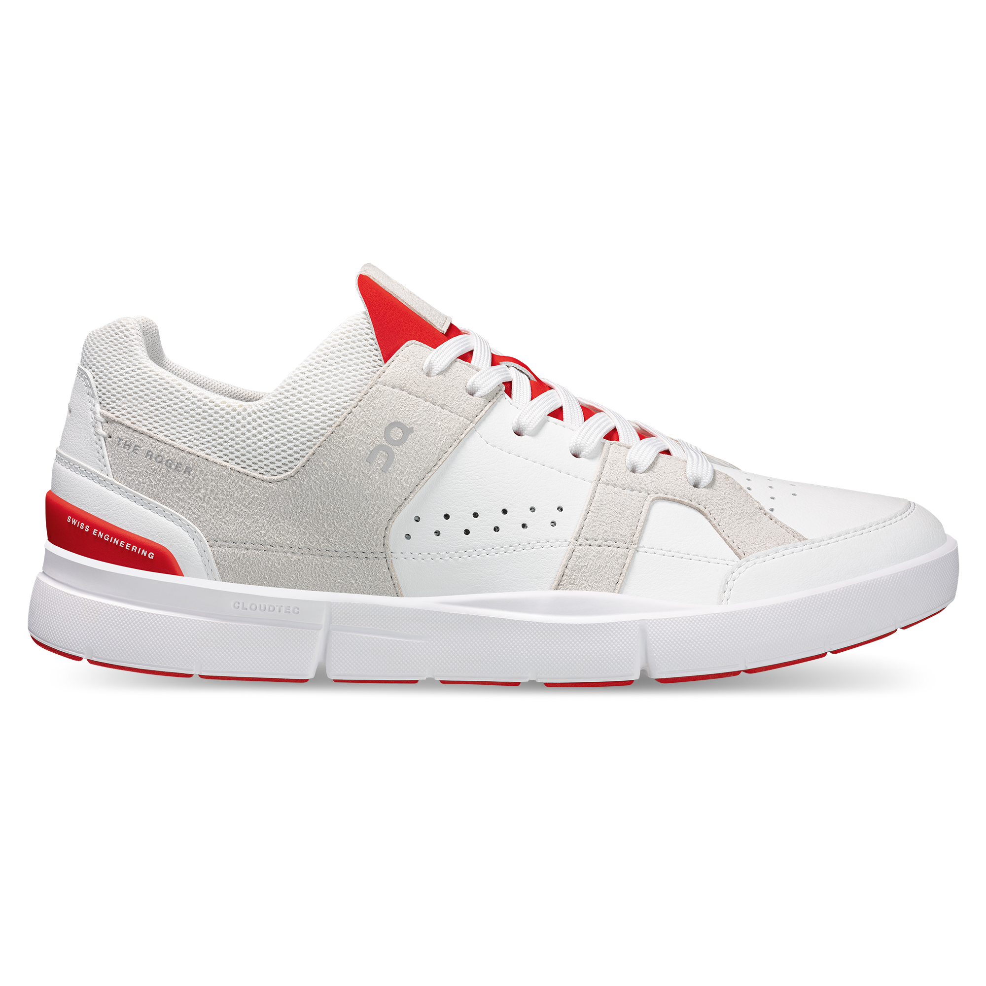 On The Roger Clubhouse White Grey Red