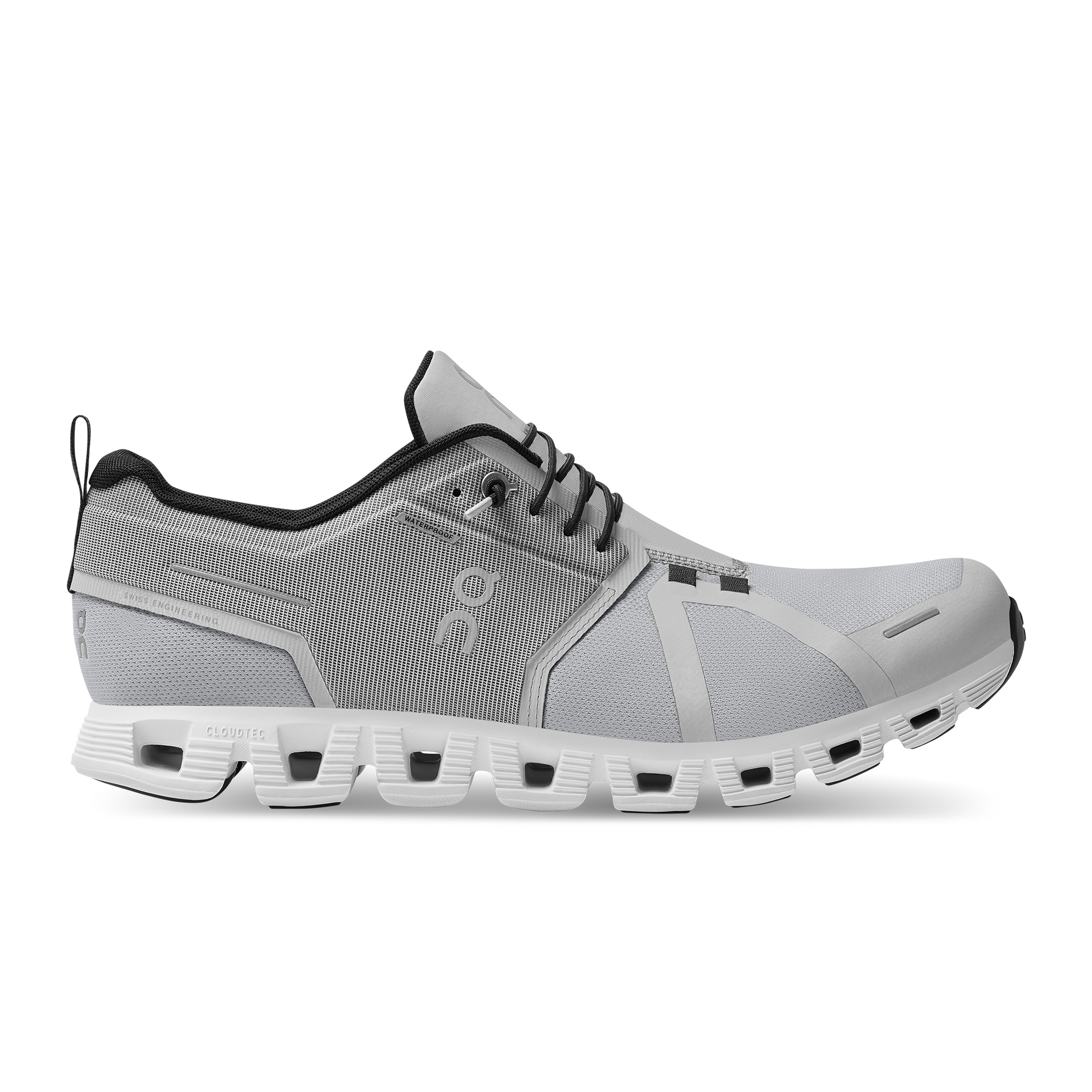 On Running Cloud 5 Waterproof Glacier Grey White