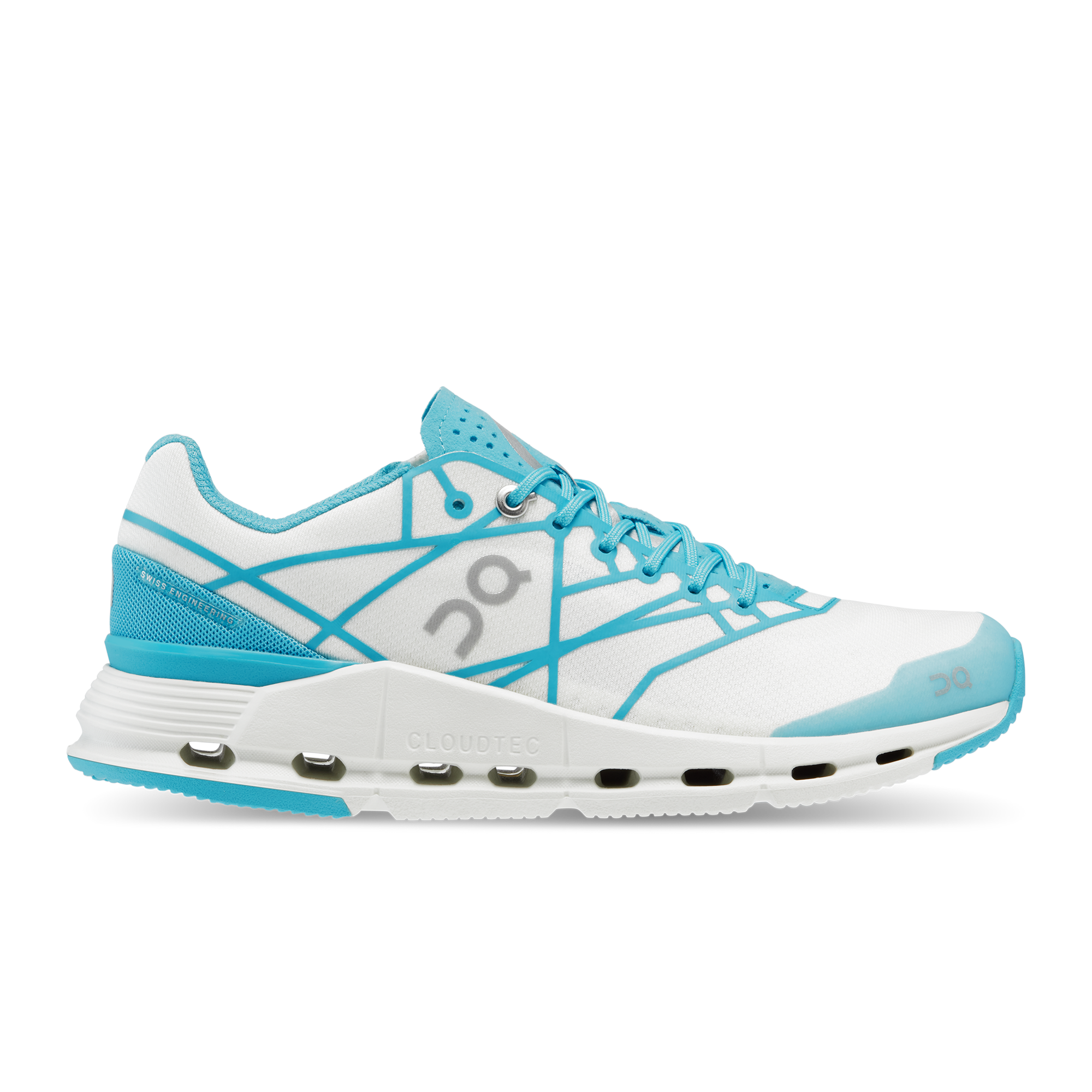 On Running Cloudnova Z5 White Cyan (Women's)