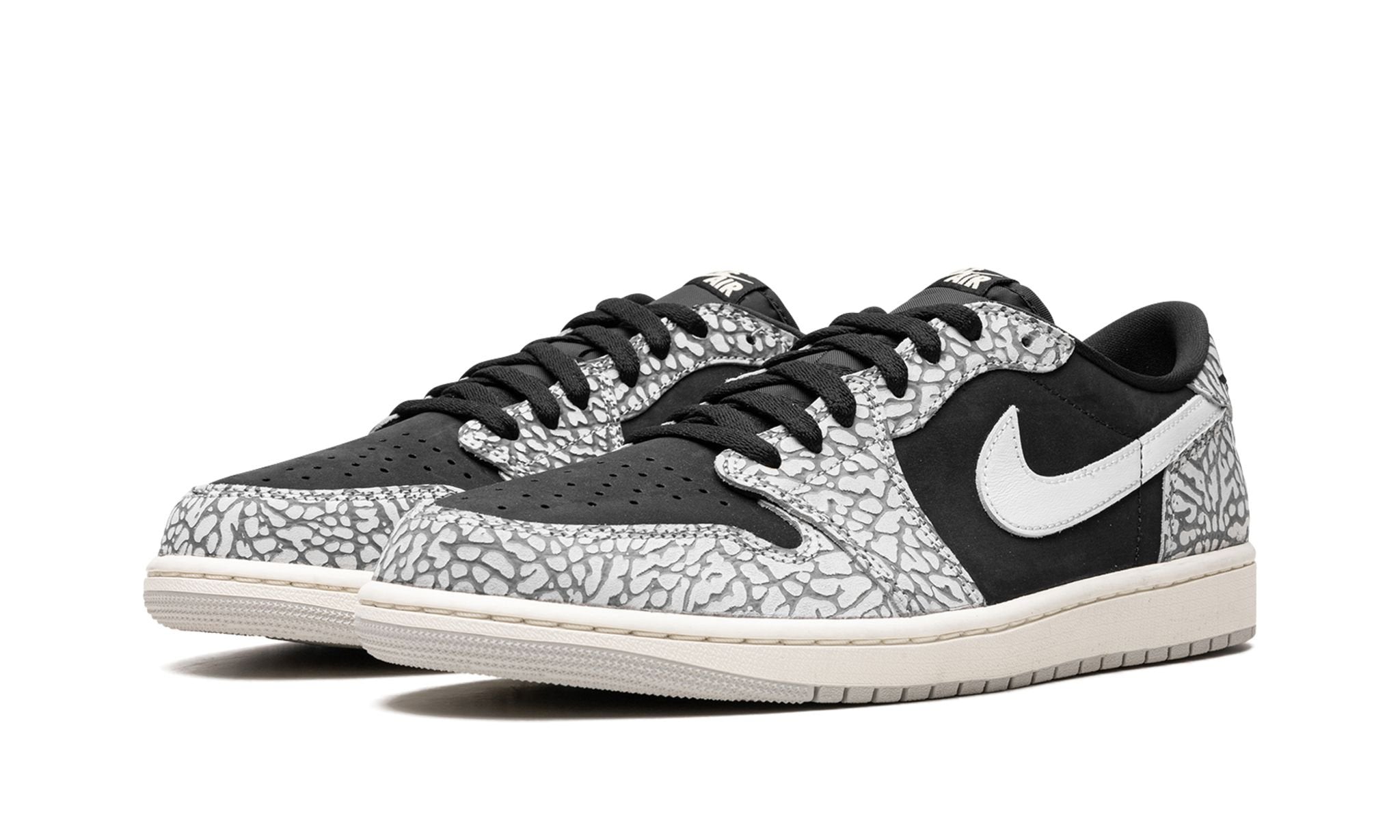 Air Jordan 1 Low OG Elephant / Black Cement